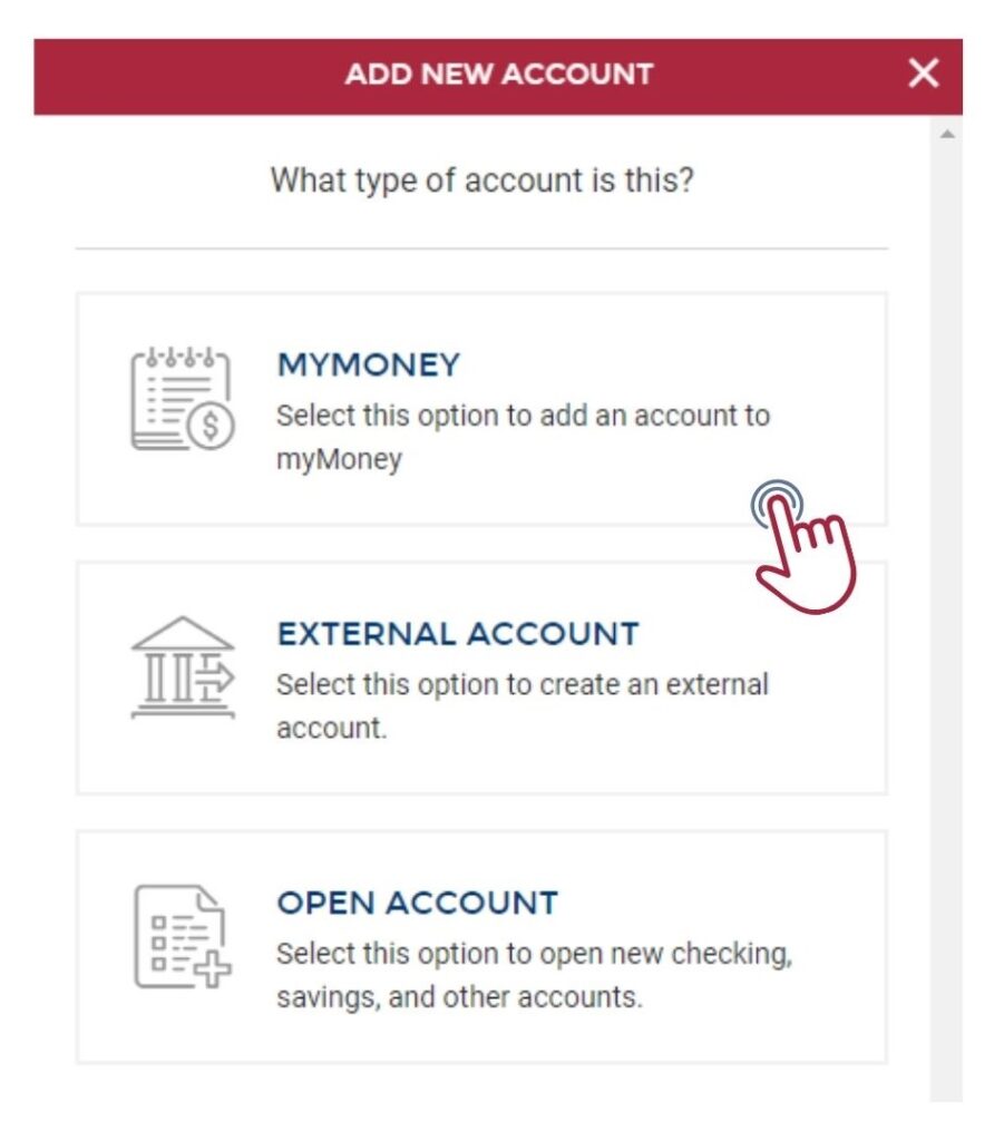 add new account